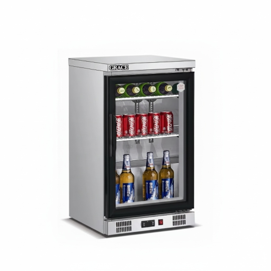 Wine Beer Fridge Under Counter - Холодильник под столешницу, из нержавеющей стали