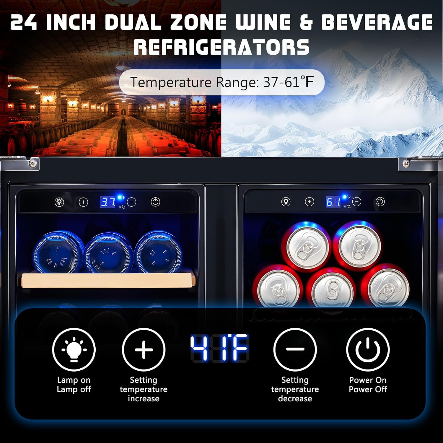 Холодильник для напитков, 24-д – обзор и цена Wine Beer Fridge Under Counter