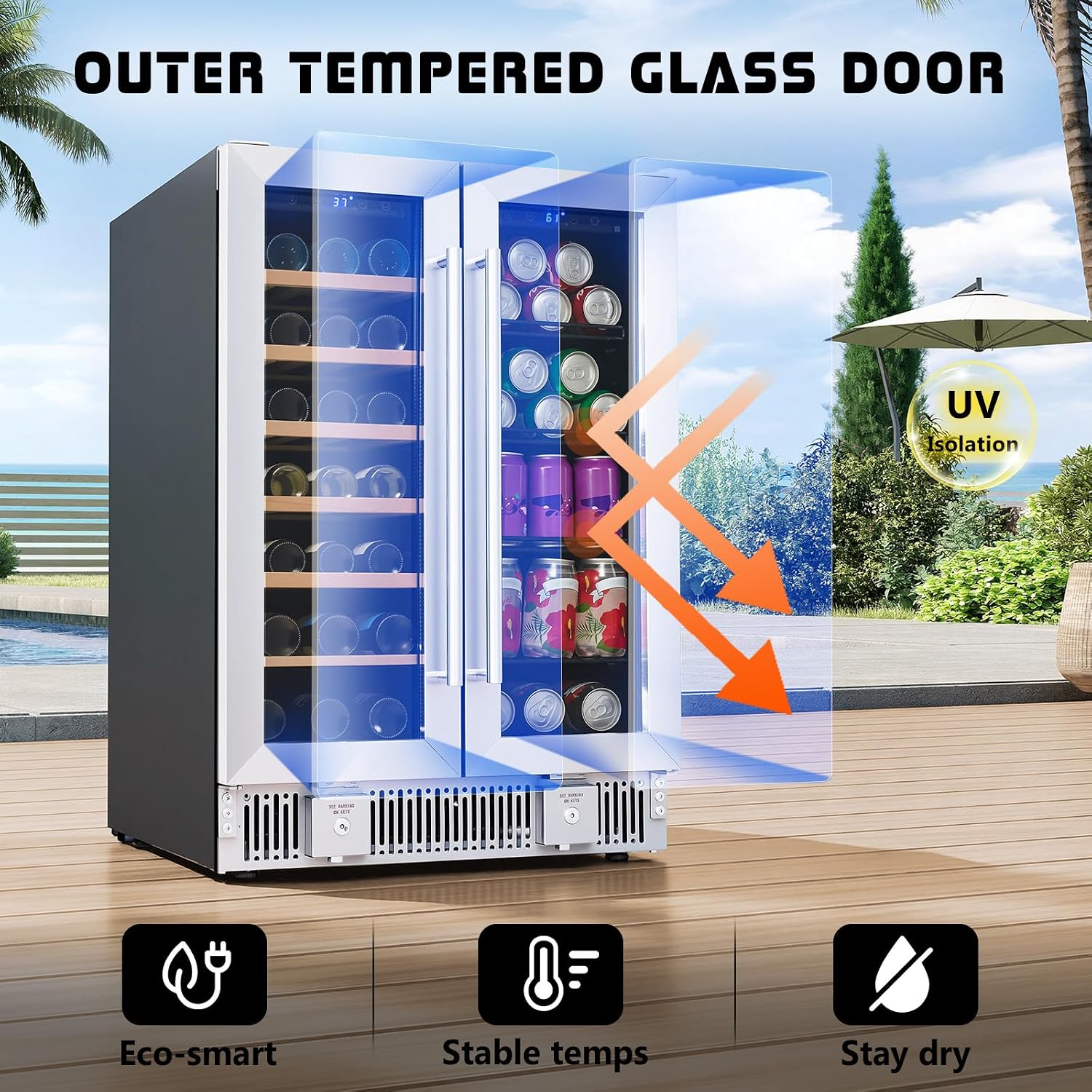 Холодильник для напитков, 24-д – обзор и цена Wine Beer Fridge Under Counter